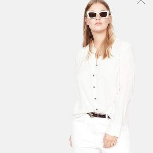 Mango Buttoned flowy shirt NWT